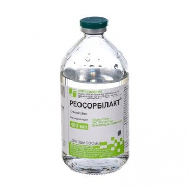 Реосорбилакт раствор 0.6 г 400 мл