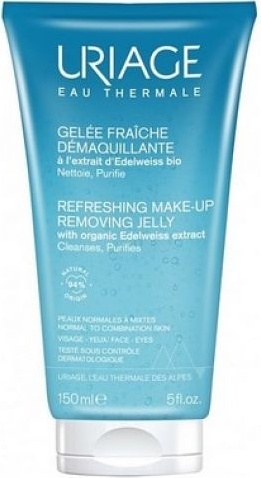 URIAGE Refreshing Make Up Removing Jelly Edelweiss Extract мицеллярный гель для снятия макияжа 150 м