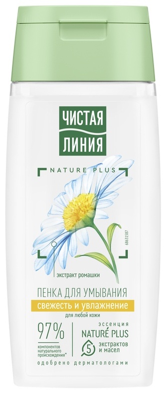 ЧИСТАЯ ЛИНИЯ Nature Plus Свежесть и увлажнение пенка 100 мл