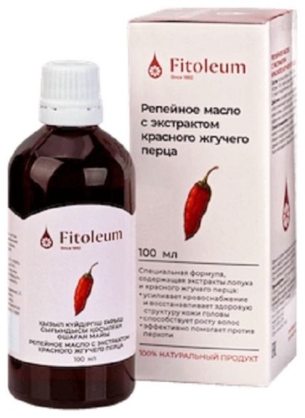 Fitoleum Репейное с красным перцем масло 100 мл