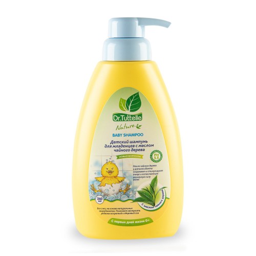 Шампунь для младенцев с дозатором 260мл Dr.Tuttelle - Масло чайного дерева