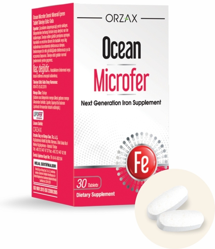 ORZAX Ocean Microfer железо таблетки 30 шт