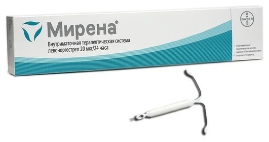 Мирена спираль 24 мкг/24 часа 1 шт