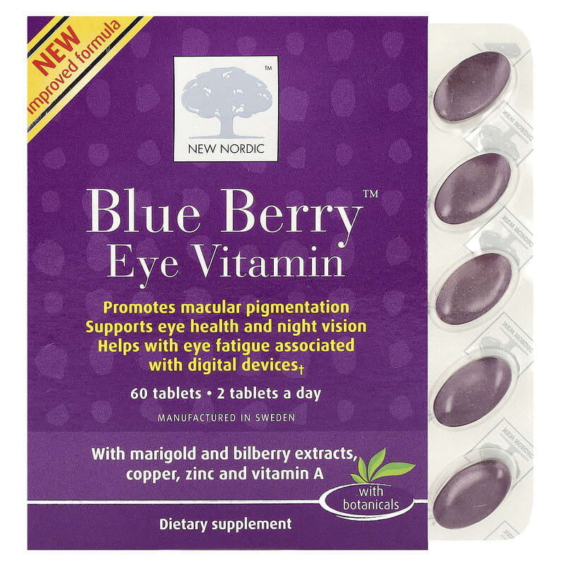 NEW NORDIC Blue Berry Eyebright таблетки 60 шт