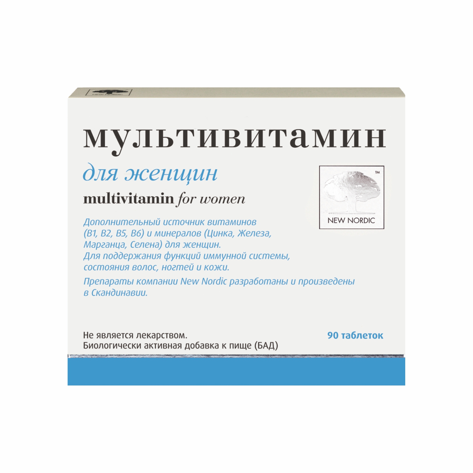 NEW NORDIC Мультивитамин для женщин таблетки 90 шт