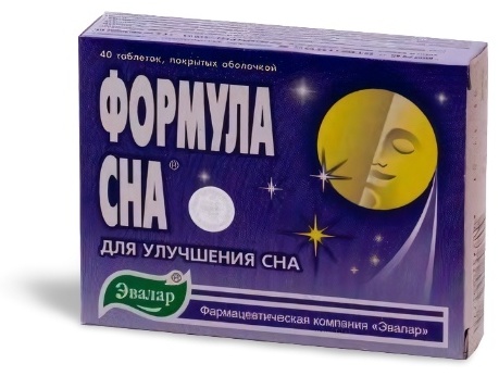 Эвалар ЗАО БАД Формула сна 500 мг 40 таблеток
