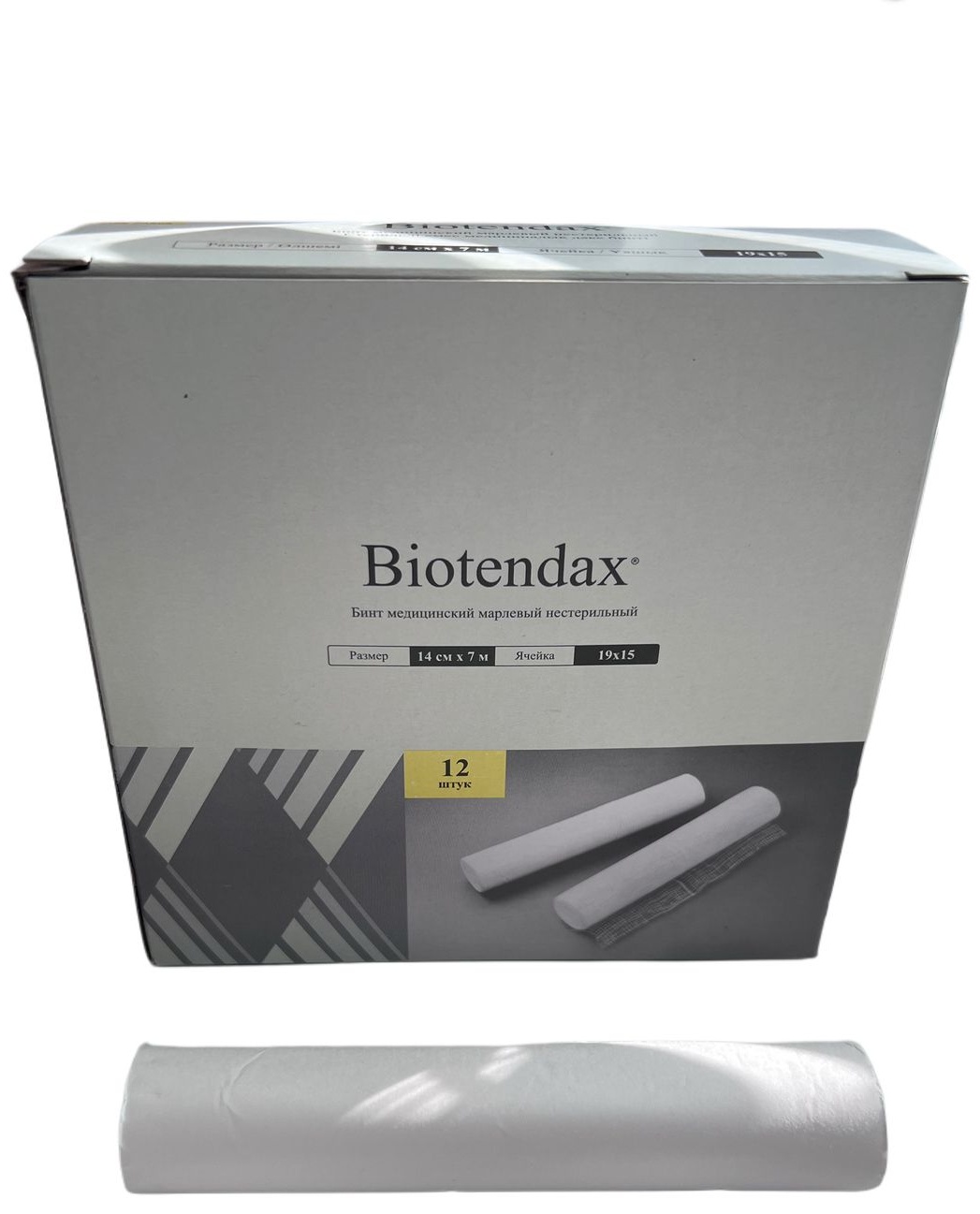 Бинт Biotendax 14 см х 7 м 1 шт не стерильно
