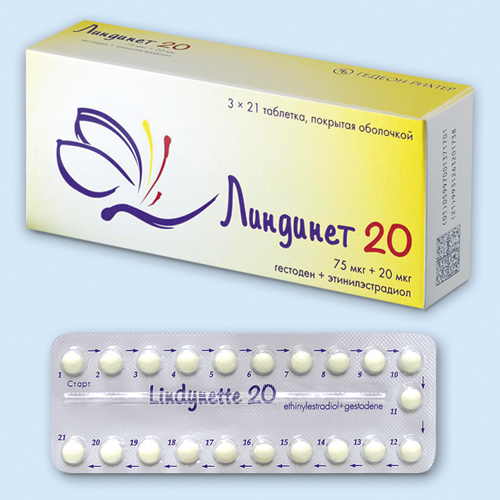 Линдинет таблетки 20 мг 63 шт