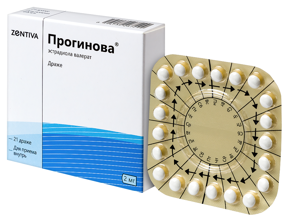 Прогинова таблетки 2 мг 21 шт