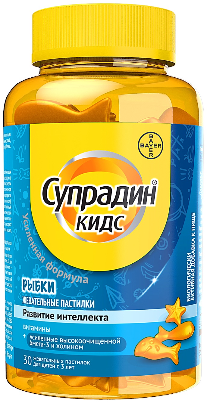 Bayer Супрадин Кидс рыбки пастилки 30 шт
