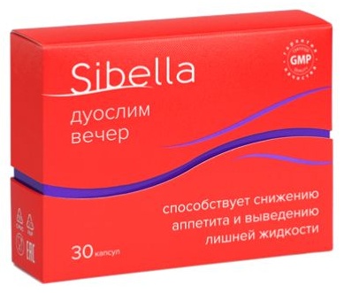 Фармакор продакшн ООО ДУОСЛИМ ВЕЧЕР 0,3 г капсулы 30 шт