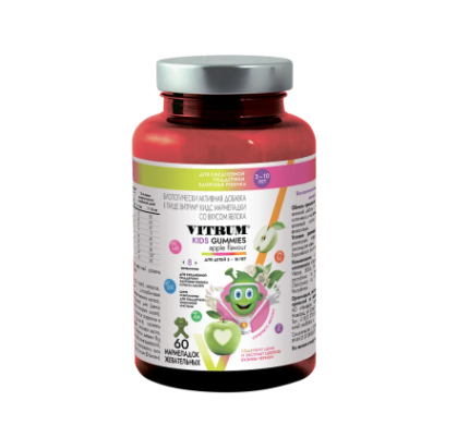 STADA Витрум Кидс мармеладки со вкусом яблока 60 шт