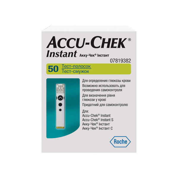 Roche Accu-Chek Instant тест-полоски для глюкометра 50 шт