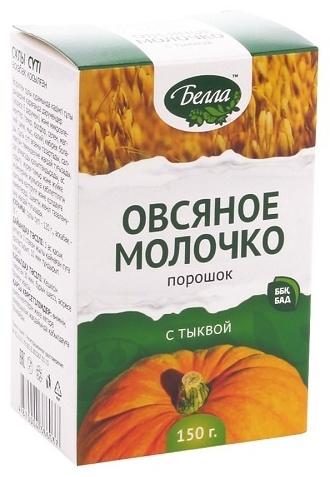 Овсяное молочко Тыква порошок 150 мл
