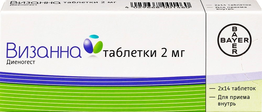 Визанна таблетки 2 мг 28 шт