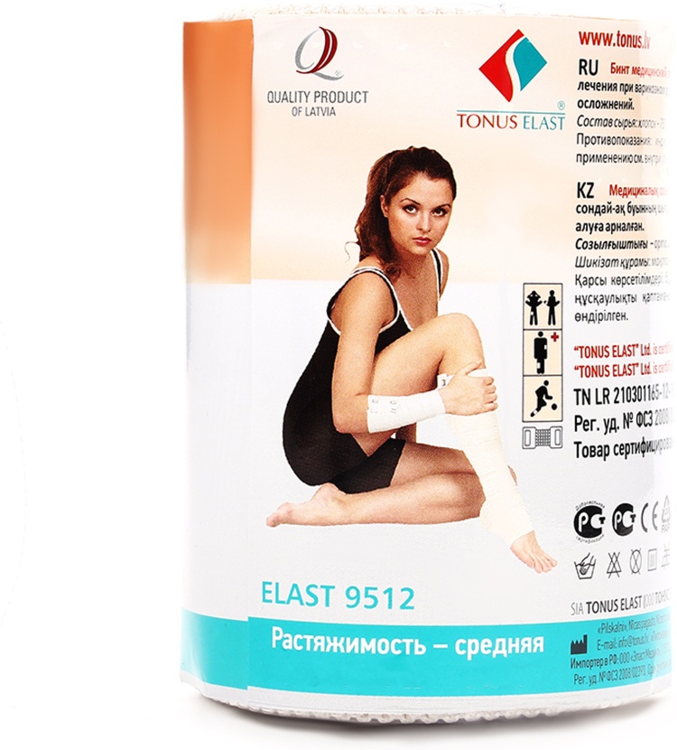 Эластичный бинт ELAST 9512 1 шт не стерильно