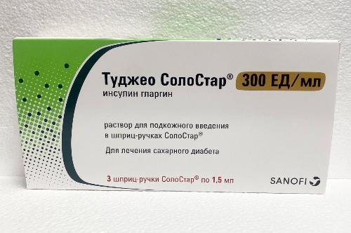 Туджео СолоСтар раствор 300 ЕД/мл 5 шт