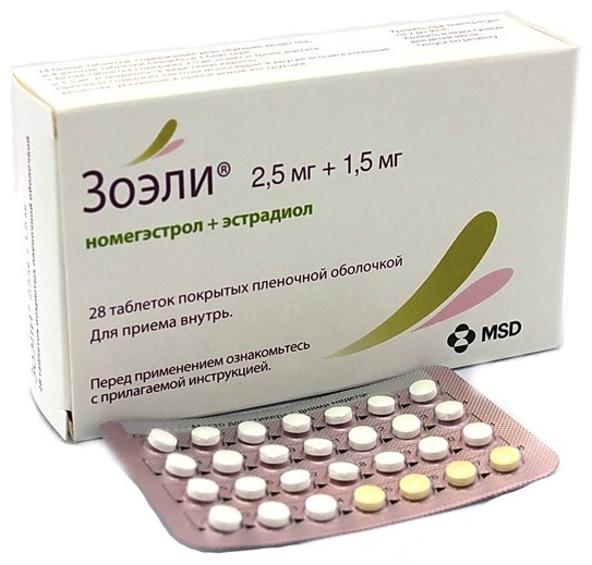 Зоели таблетки 2.5 мг + 1.5 мг 28 шт