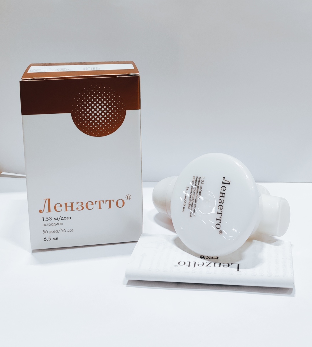 Лензетто спрей 1.53 мг/доза 6.5 мл