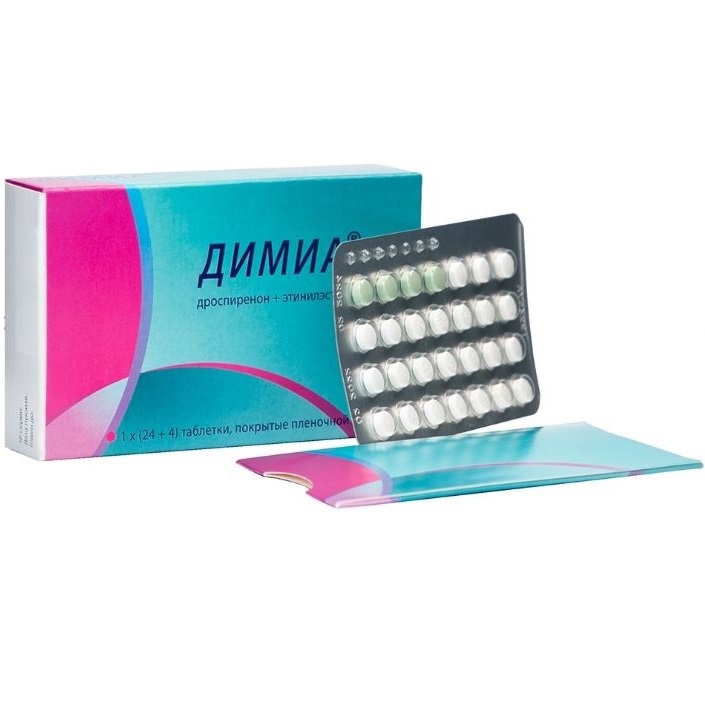 Димиа таблетки 3 мг/0.02 мг 28 шт