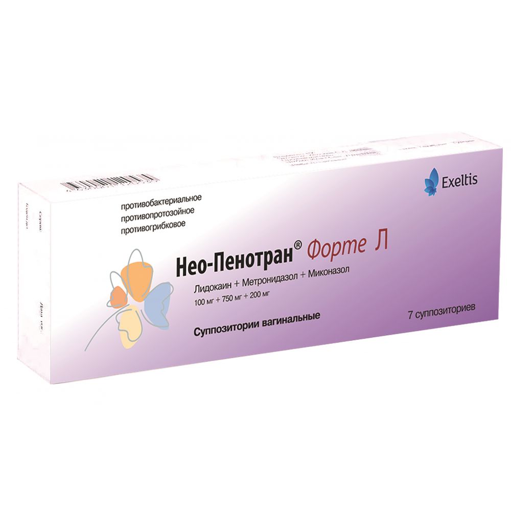 Нео-Пенотран Форте Л суппозитории 750 мг 7 шт