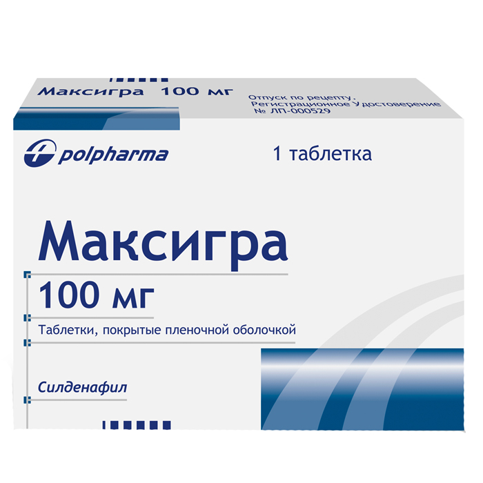 Максигра таблетки 100 мг 1 шт