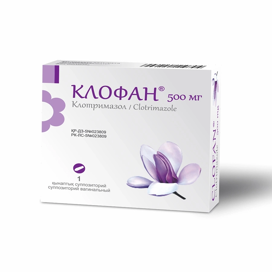 Клофан суппозитории 500 мг 1 шт
