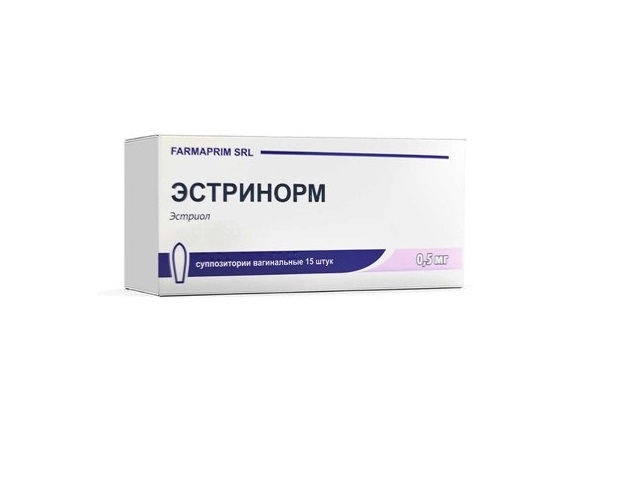 Эстринорм 0.5 мг 15 суппозиториев