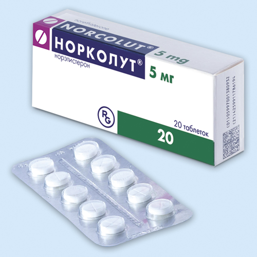 Норколут таблетки 5 мг 20 шт