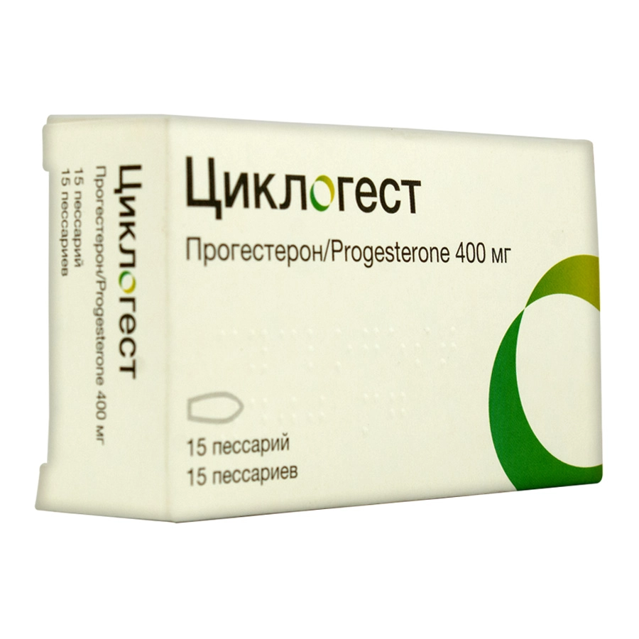Циклогест суппозитории 400 мг 15 шт