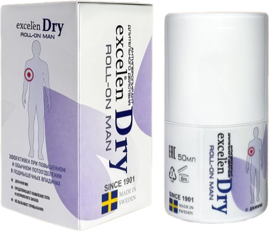 Excelsior Excelen Dry ROLL-ON Man дезодорант-антиперспирант для мужчин 50 мл
