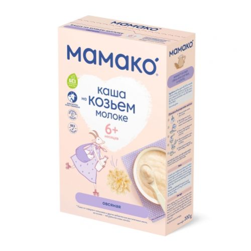 Каша Овсяная на козьем молоке МамакО, 200 гр