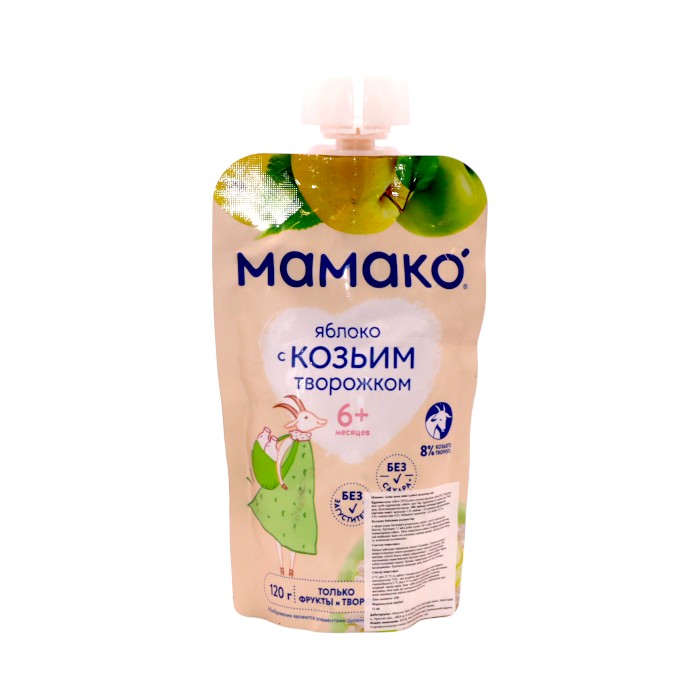 МамакО Яблоко с козьим творожком 120 г
