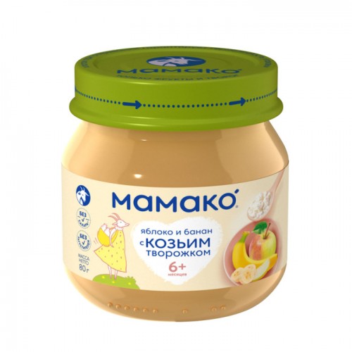 МамакО Яблоко с козьим творожком 80 г
