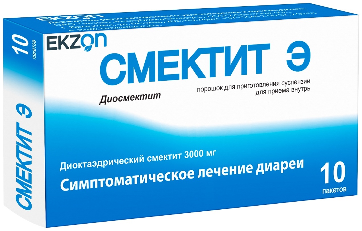 Смектит Э порошок 3000 мг 10 шт саше