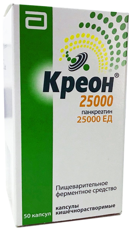 Креон 25000 капсулы 25000 ЕД 50 шт