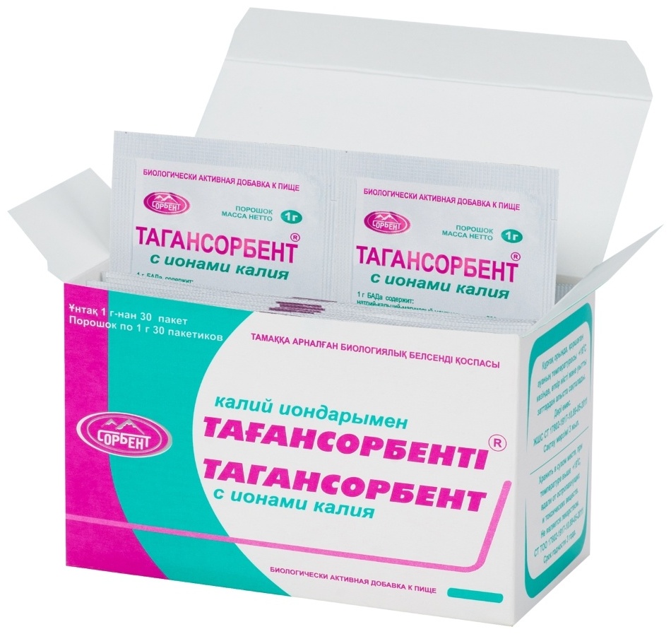Тагансорбент с Ионами Калия порошок 1 г 30 шт