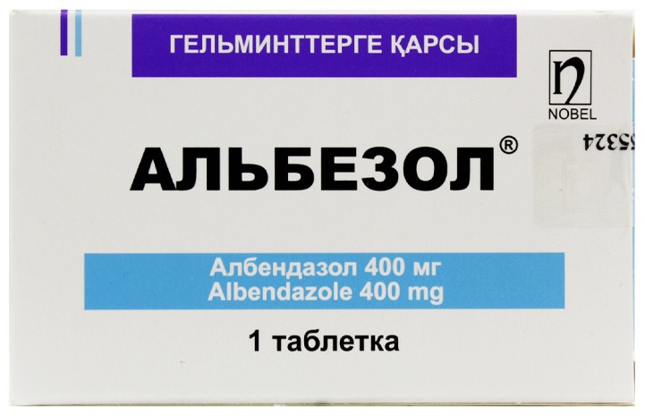 Альбезол таблетки 400 мг 1 шт