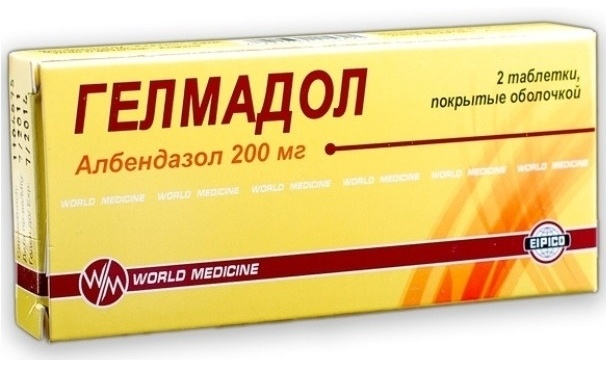 Гелмадол таблетки 200 мг 2 шт