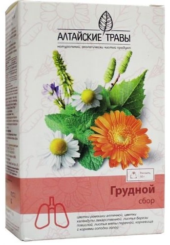 Грудной 50 г сбор с календулой "Алтайские травы"