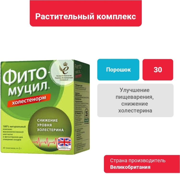 Фитомуцил Холестенорм порошок 30