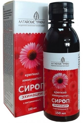 Алтайские травы Эхинацеи с витамином С сироп 150 мл