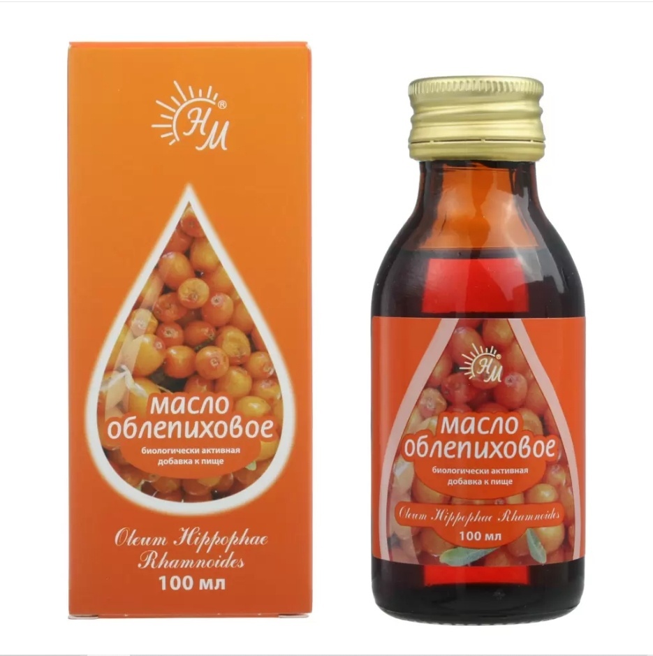 Масло облепиховое (пищевое нераф.) 100 мл Натур.масла масло 100 мл